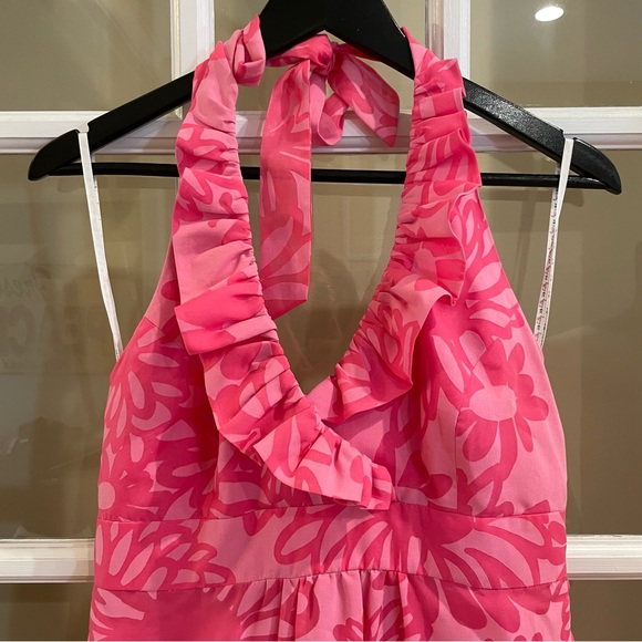 Lilly Pulitzer RAMONA Pink Floral Halter Dress Size 8 Brand New! - Picture 4 of 8